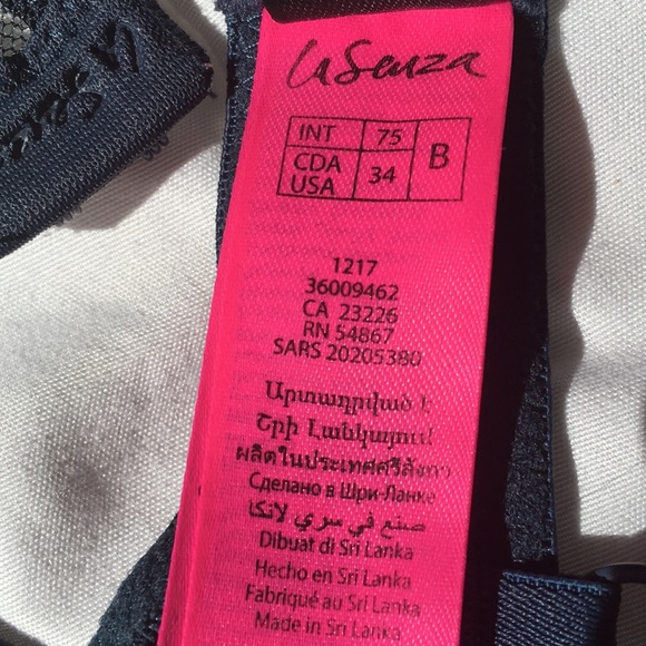 Navy Blue Remix Bra 34 B - Picture 3 of 4